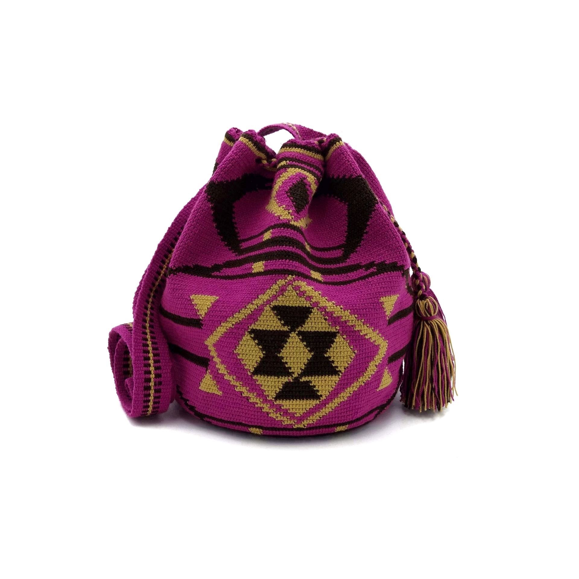 Beautiful Handmade Bag Mochilas Wayuu Authentic High-Quality Crochet  Mochila Bag